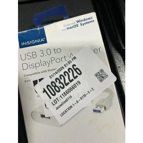 Insignia USB-C to DisplayPort Adapter - White - Model: NS-PCACD