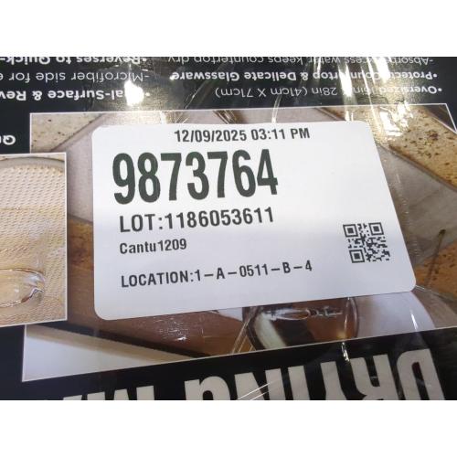 All-Clad Premium Reversible Dish Drying Mat for Kitchen: 16 x 28 Ultra-Absorbent, Long-Lasting, No Condensation, and Oversized for Large Pots and Pans - 2 Pack, Titanium