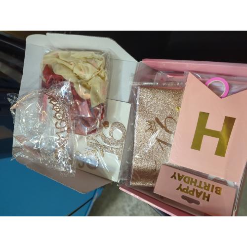 Sweet 16 Party Decorations for Girls, Happy 16th Birthday Banner Cake Topper Balloons Sash and Tiara, Rose Gold 16 Birthday Party Supplies for Girls