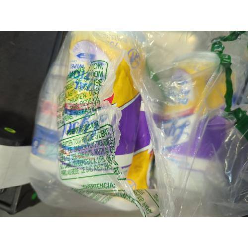 Lysol Dual Action Disinfectant Wipes, Multi-Surface Antibacterial Scrubbing Wipes, Dorm Room Essentials, Citrus Scent, 75ct (Pack of 4), Packaging May Vary