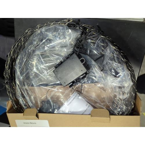 Joomer Battery Operated Ball Lights 2Pack, 13IN & 11IN 120 LED Foldable Metal Sphere Lights, Waterproof 8 Lighting Modes with Timer Function, Hanging Light for Christmas Decorations (Warm White) - Amazon.com