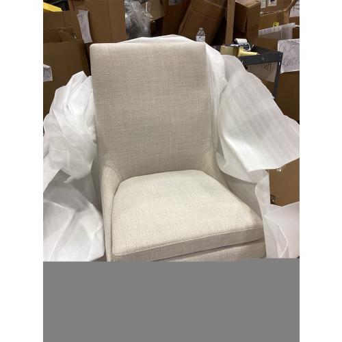 Upholstered Dining Chairs Modern Sidechair Performance Fabric High Back Armlesschair for Diningroom Kitchen,Linen,Set of 2