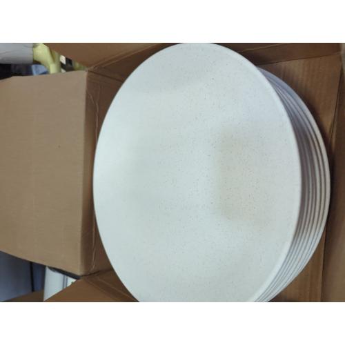 White Wrova Wheat Straw Dinner Plates 10 Inch Unbreakable Set of 8 - Dishwasher & Microwave Safe Plastic Plates Reusable - Lightweight Plates for kitchen,camping,picnic,R.V. - White