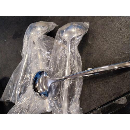 KEAWELL Premium 7 Louise Soup Spoons, 18/10 Stainless Steel, Dishwasher Safe (4)