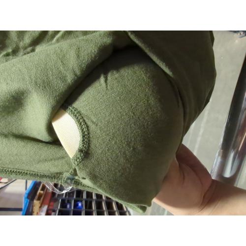 Size Large Round Neck W/removable Bra Cup Cotton Spandex Bra Top (Olive