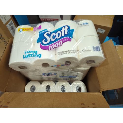 Scott 1000 Toilet Paper, 32 Rolls, Septic-Safe, 1-Ply Toilet Tissue