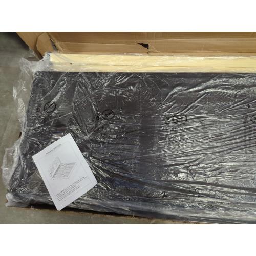 Duluth King Upholstered Wingback Bed Black