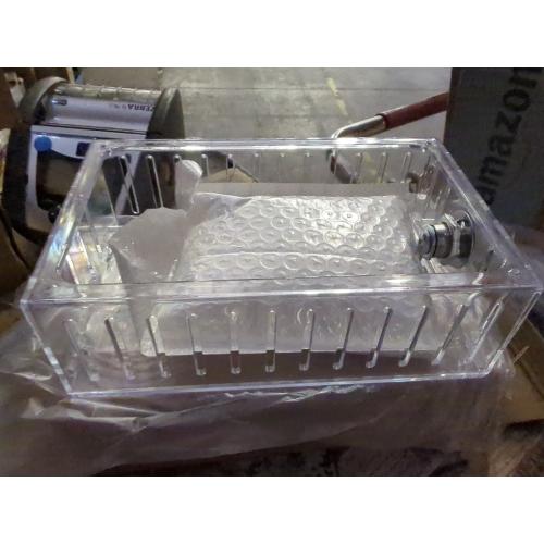 Large Thermostat Guard, Thermostat Lock Box with Key, Clear Thermostat Cover for Thermostat On Wall, 18x10x5 cm, Universal Home Locking Thermostat Guard