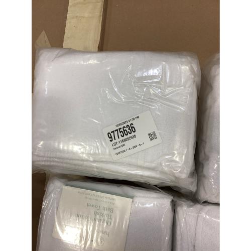 Haven Turkish Cotton Bath Towel in Bright White 2 pack