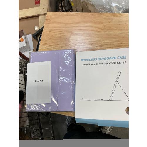 Hamile for iPad 11th 10th Generation Case with Keyboard - 7 Colors Backlit Wireless Detachable Folio Keyboard Cover with Pencil Holder for iPad 11-inch A16 2025 10th Gen 10.9 Inch 2022 (Purple)