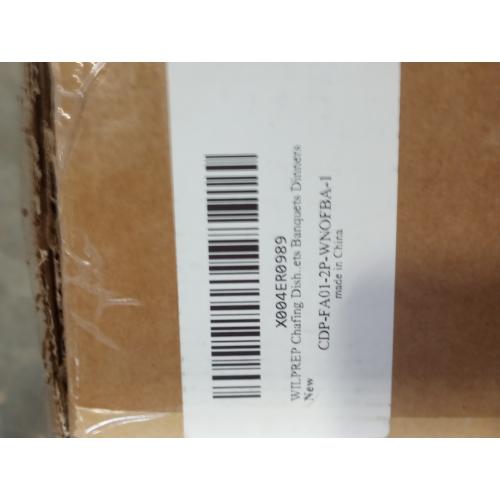 WILPREP Chafing Dish Buffet Set, 2 Pack 8 qt Chafers for Catering with 2 Full & 4 Half Size Pans Lids Foldable Frames Fuel Holders, Stainless Steel Food Warmers for Parties Buffets Banquets Dinners