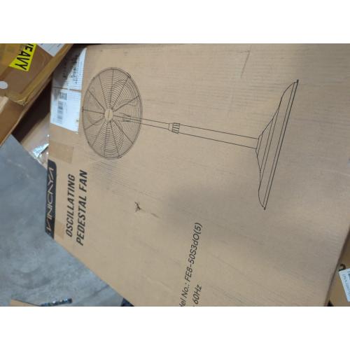 30 Inch Commercial Industrial Pedestal Fan Oscillating, 8900 CFM Industrial Fans Heavy Duty with 3 Speed, Metal Stand up Fans with Poweful Motor, UL Safety Listed