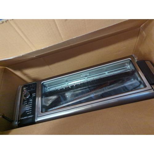 Ninja Digital Air Fry Countertop Oven, 8-in-1 Functionality, 1800W, Flip-Up Design, XL Capacity, Air Fry Basket, Wire Rack & Crumb Tray, Silver, SP101