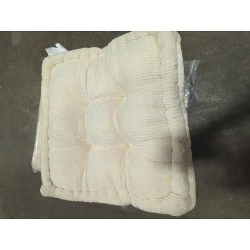 Floor Pillow Cushion for Home Decor, Seating, Tufted Corduroy Cushions for Balcony Outdoor Tatami Living Room (Beige, 16 W x 16 L x 4 H)   Long Cushion