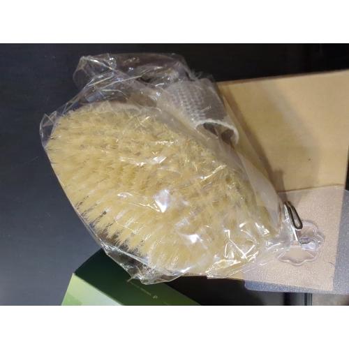 POPCHOSE Dry Brushing Body Brush, Natural Bristle Dry Skin Exfoliating Brush Body Scrub for Flawless Skin, Cellulite Reduction, Lymphatic Drainage and Blood Circulation Improvement