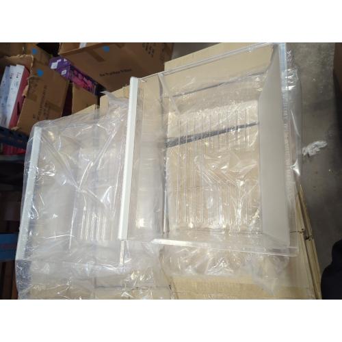 HECASA 2 Pack 240337103 Refrigerator Crisper Drawer Compatible with Kenmore Frigidaire Fridge Drawer Refrigerator Pan Shelf 240337102 240337105 240337107 240337108 240337109 Replacement Only