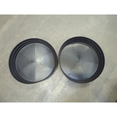 Garden Hour 18 Pack of 2 Large Plant Saucers for Potted Plants & Felt Mat for Floor Protection - Plastic Plant Trays for Indoors No Holes - Extra-Deep Drip Trays for Potted Plants - 18W x 3D in.
