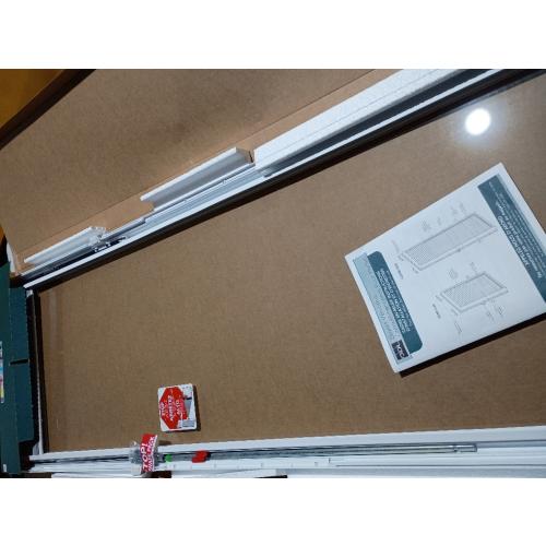ODL Add on blind 0.59-in Slat Width 20-in x 64-in Cordless White Aluminum Light Filtering Mini-blinds