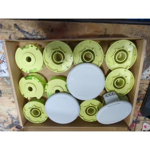 String Trimmer Refill for Ryobi One Plus  AC80RL3,11 FT/0.080-Inch Weed Eater String Compatible with Ryobi Weed Wacker 18v, 24v, and 40v Trimmers (12 Trimmer Line & 3 Trimmer Cap)