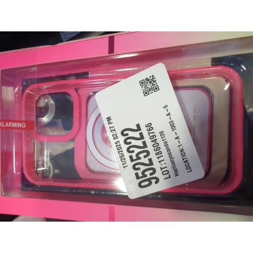 MVMT for iPhone 13 Pro Max Case with Card Holder, Cute Silicone Wallet Phone Case with Credit Card Slot, Soft Rubber Thin Slim Purse for Women Men with Shockproof Camera Cover Protection, Hot Pink