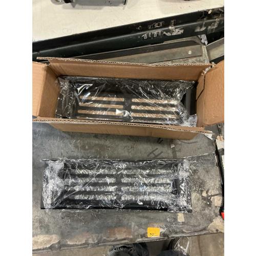 Magnetic Rack for Refrigerator, Magnetic Fridge Shelf for Kitchen, Wall Mounted Organizer with Hooks, Metal Black Shelves for Microwave Oven (2PCS Set)