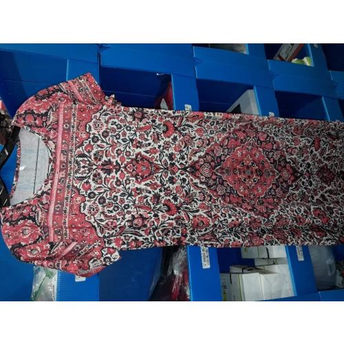 Akivide Women's Boho Floral Maxi Dress Summer Casual Loose Short Sleeve Beach Vacation Dress with Pockets