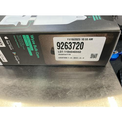 WYZE Bulb Cam Security Camera, 2K HD Outdoor Light Bulb Camera, Color Night Vision, Dimmable LED Bulb, Motion Detection, Siren Alarm, Works w/Alexa/Google Assistant. Free Expert Support