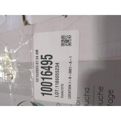 Zenna Home Tension Pole Shower Caddy Corner Organizer, Adjustable Standing Shower Caddy with 4 L-shaped Baskets and Hooks, Rust Resistant Bathroom Tension Rod Organizer, 60 to 97 Inch, Bronze