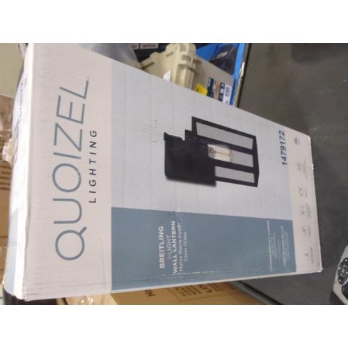 Quoizel Breitling 1-Light 13.5-in H Matte Black Outdoor Wall Light