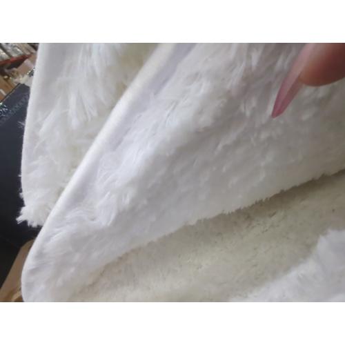 White Shaggy Bunny Fur Rugs for Living Room Washable Furry Area Rugs for Bedroom Nursery Rug 3x5 Teen Room Décor Boho Rug