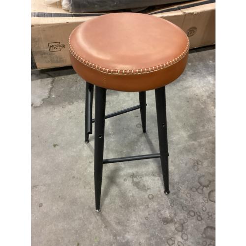 VASAGLE EKHO Collection - Bar Stools Set of 2, Counter Height Bar Stools, Kitchen Counter Stools, Mid-Century Modern Backless Counter Stools, 24.8-Inch Tall, Kitchen Island Home Bar, Caramel Brown