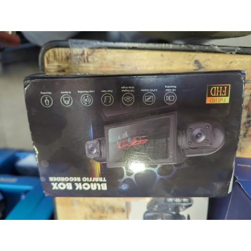 Completely Wireless Dash Cam Front and Rear No Wire, 4-Channel Full View Car Dashcam System, Rechargeable 360 1080p Dash Cam Video Recorder with Adjustable Lenses and Night Vision (Four Sides, 128)