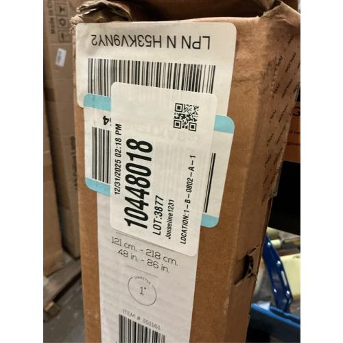 Ivilon Drapery Window Curtain Rod - End Cap Style Design 1 Inch Pole. 48 to 86 Inch Color Warm Gold