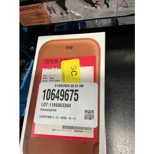 Apple iPhone 12 / 12 Pro Leather Sleeve with MagSafe - Saddle Brown