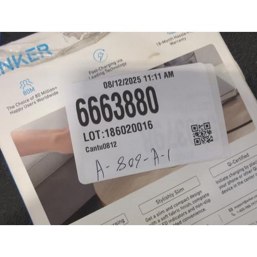 Anker 10W Wireless Charging Pad with 4' Cable and 18W Wall Charger - Black