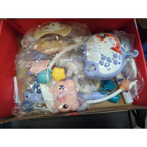 Baby Mobiles for Cribs, Crib Mobile with Music and Lights, Nursery Musical Mobile for Bassinets Hanging Toys with Remote Control, Rotation, Projection, Animal Mobile Arm Clip On for Infant Boys Girls