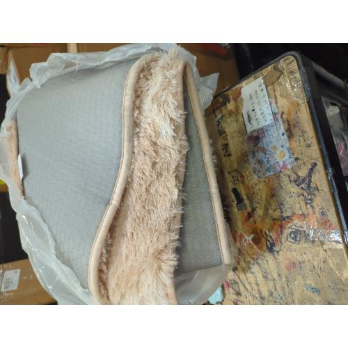 Litanika 4x6 Shag Area Rug for Living Room Bedroom, Tie-Dyed Beige High Pile Soft Plush Shaggy Furry Cream Bedside Playroom Dorm Carpet, Non-Slip, Non-Shedding Modern Indoor Floor Rug