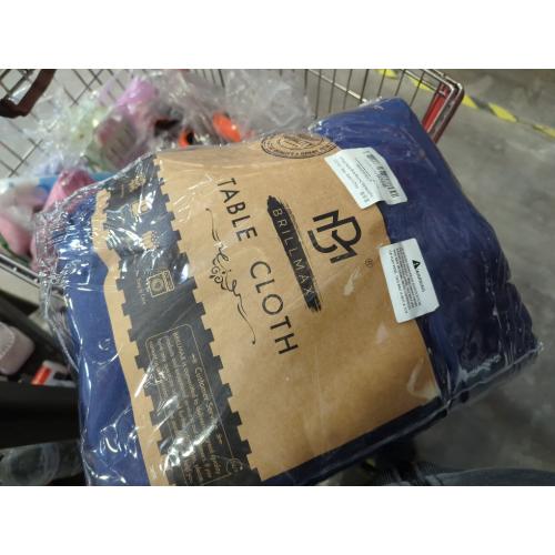 BRILLMAX 6 Pack Navy Blue Round Tablecloths 120 Inch - Circle Bulk Linen Polyester Fabric Washable Table Cloth Covers for Wedding Reception Banquet Birthday Party Buffet Restaurant