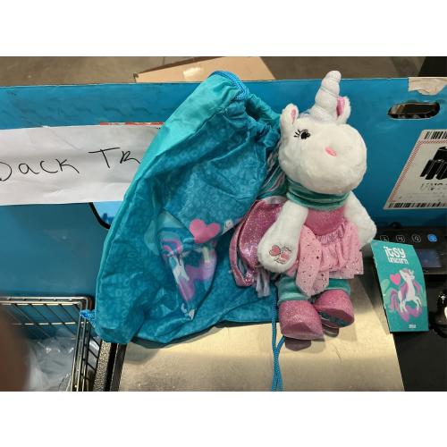 Unicorn Stuffed Animal - 23cm Pink Unicorn Plush Toys W/ Dress up Clothes - Ballerina Doll for Girls