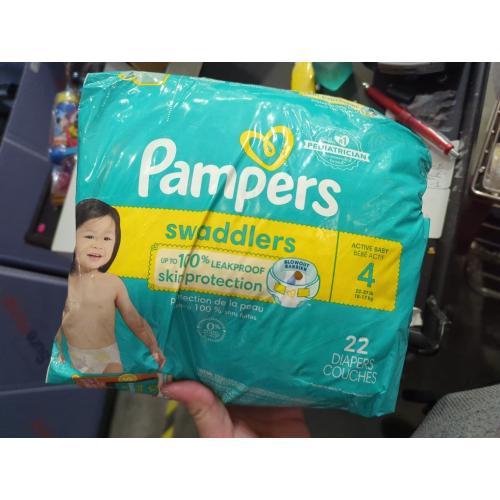 Pampers Swaddlers Diapers - Size 4, 22 Count, Ultra Soft Disposable Baby Diapers