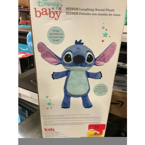 Disney Baby Lilo & Stitch Soft Huggable Stuffed Animal Cute Plush Toy for Toddler Boys and Girls, Gift for Kids, Blue Stitch 15 Inches