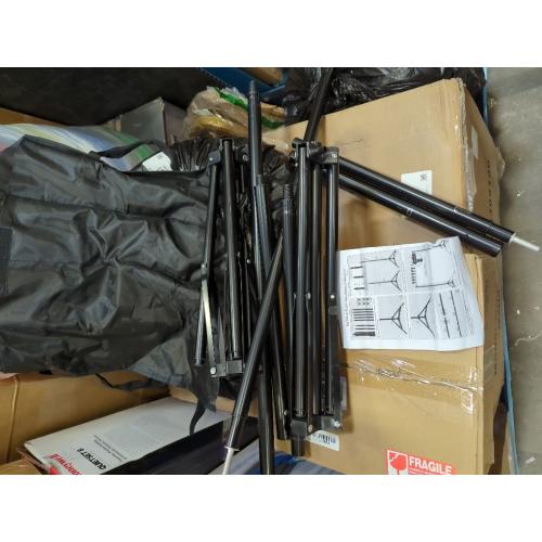 Backdrop Support Stand 6.4x10FT Photo Backdrop Stand Adjustable Photography Studio Background Support System Kit with Carrying Bag and 3 Clamps for Photo Video Shooting, Wedding, Party