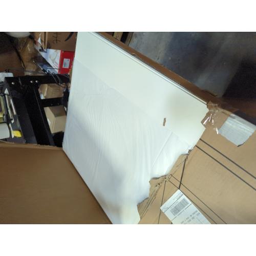 10Pack White Smooth Drop Ceiling Tiles Waterproof High-Grade PVC Ceiling Tiles Fire-Rated - Easy Drop-in Installation - Case of 10