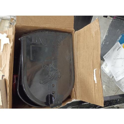 Architectural Mailboxes Elite Classic Galvanized Steel Post Mount Black Mailbox