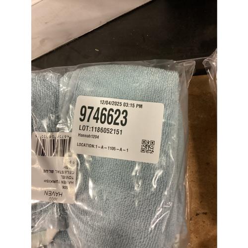 Haven Turkish Cotton Washcloth in Celestial Blue 6 Pack