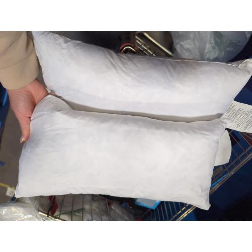 JA COMFORTS 12×20 Premium Goose Down Feather Throw Pillow Inserts(Set of 2)-5% Down Filling,High Filling Weight,250 TC Cotton Cover, Square, White