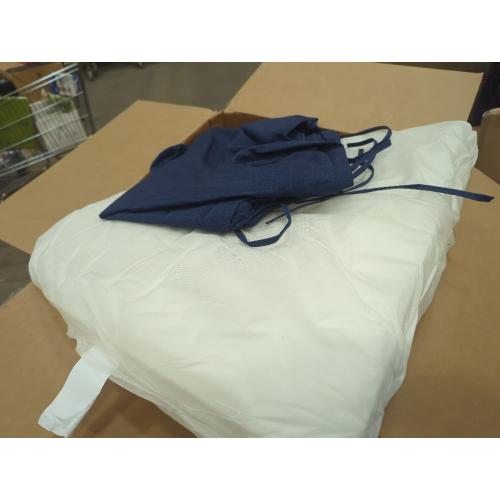 Size Medium Set of 3 Color Blue Chair Cushions , UV Resistant Non Slip Waterproof Replacement Patio Seat Cushion with ties