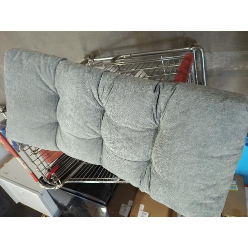 Indoor Bench Cushions, Tufted High-Density Foam Cushions for Indoor Furniture, Soft Bench Seat Cushion with Non-Slip Bottom, 36 X 14 X 4 (Grey)