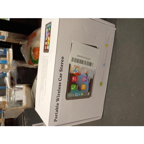 Portable Wireless with Apple CarPlay and Android Auto Screen for Car, 7 HD Touch Screen Car Stereo with Mirror Link, Bluetooth 5.2, Backup Camera, AUX,FM Transmitter for All Vehicle