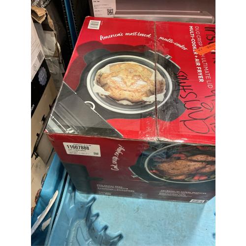 Instant Duo Crisp Ceramic/Stainless Steel Multi-Cooker 6.5 qt Black